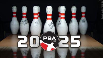 Bowling Pins with PBA Tour 2025 logo