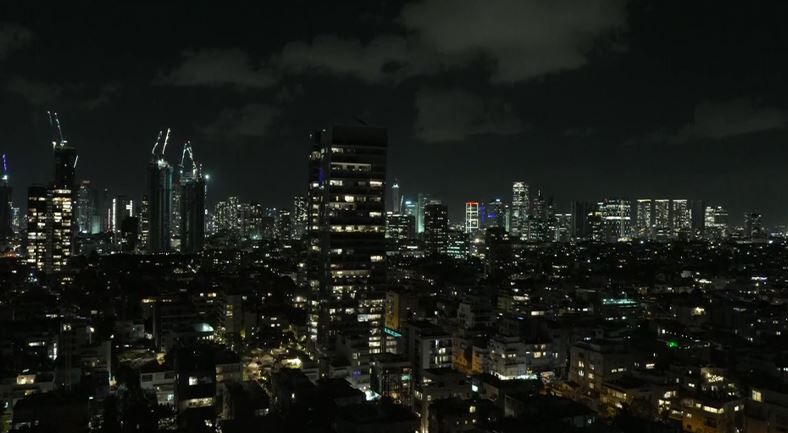 Israel at night