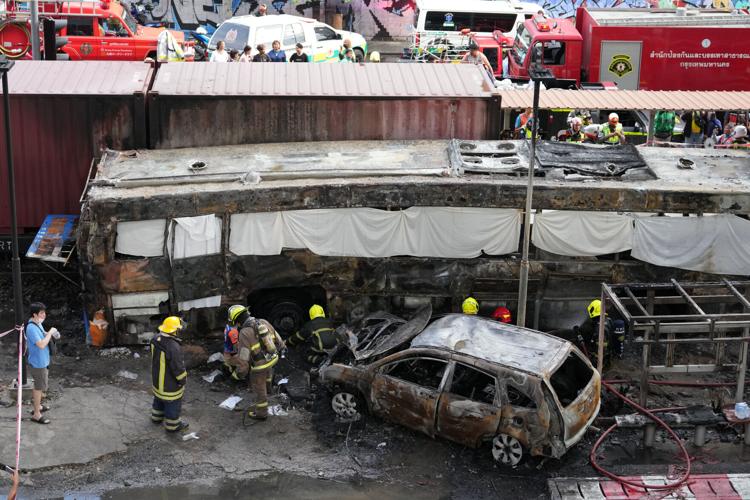 APTOPIX Thailand Train Crash