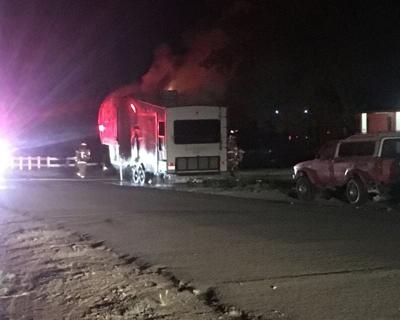 Trailer Fire Under Investigation