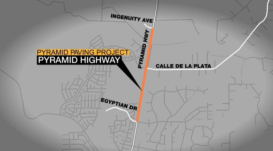Pyramid Highway paving project