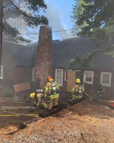 North Tahoe Fire Crews Respond To House Fire Near Fir Place