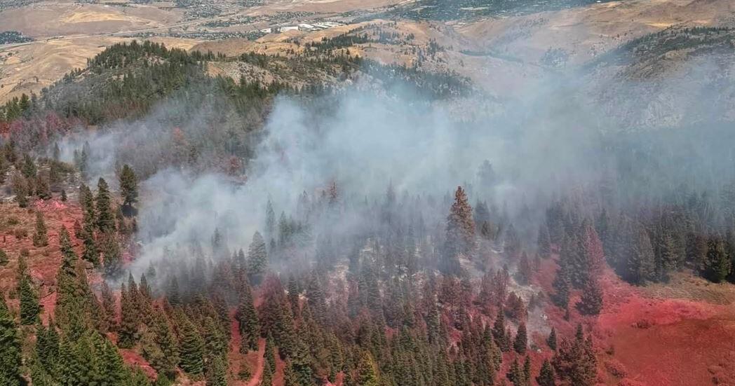 Containment grows on Hunter Fire, burning above Hunter Creek Trail