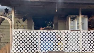 Officials: Trailer Destroyed in Fire, 2 People, 6 Dogs, 1 Cat Not Hurt
