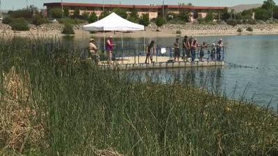 Kids Free Fishing Day Held at Sparks Marina