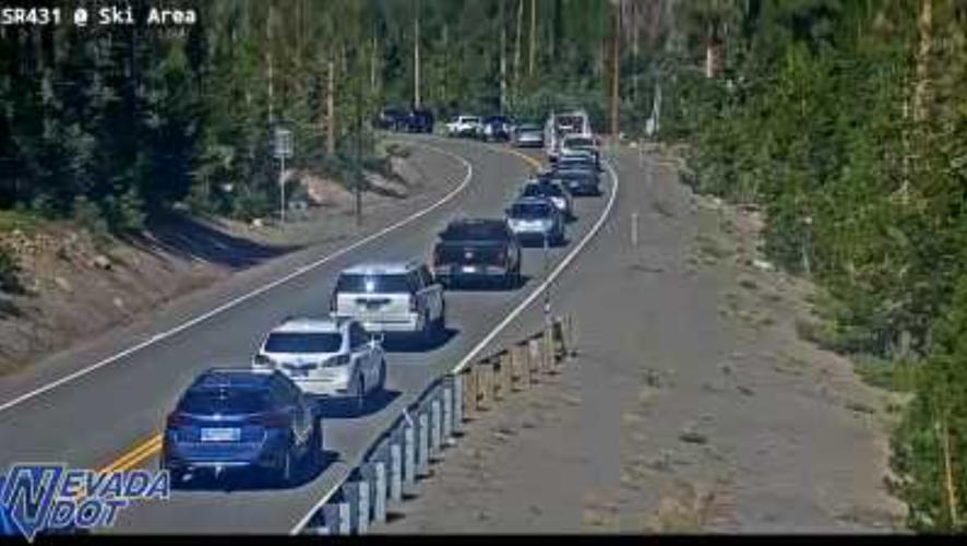 Mt. Rose Parkway blocked 2