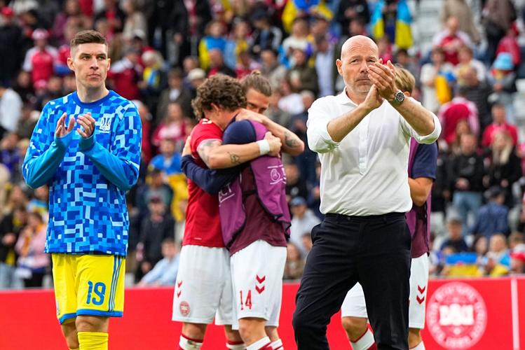 Denmark Ukraine Soccer