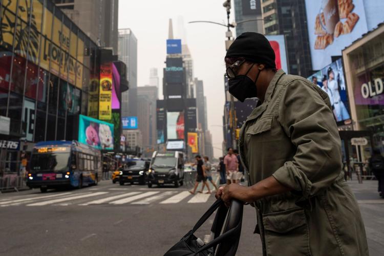 New York Climate Wildfires Smoke