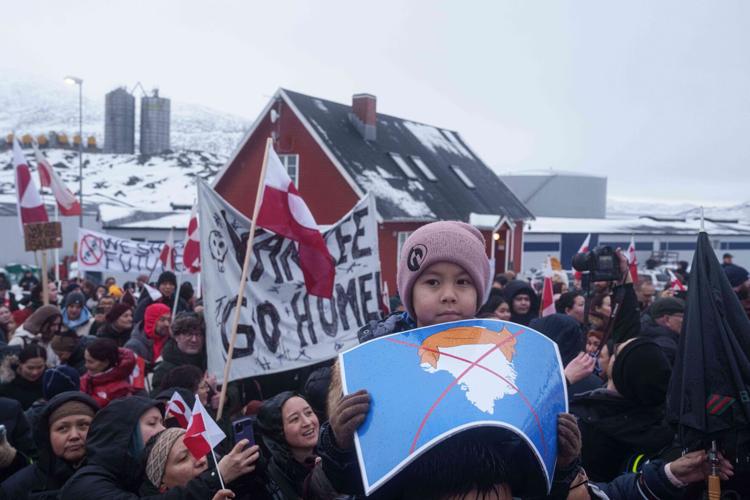 Greenland US Protest