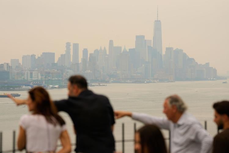 New York Climate Widlfires Smoke