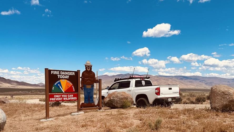 Moon Rocks With Smokey Bear .jpg