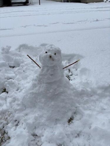 Amy's first snowman