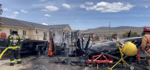 Shed fire Spanish Springs.PNG