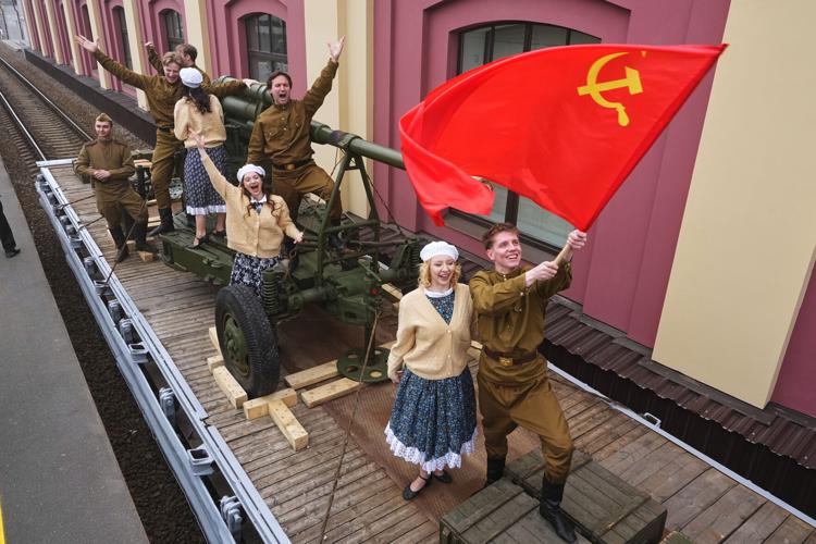APTOPIX Russia Victory Day Preparations
