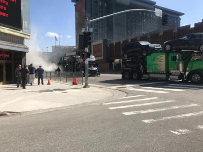 Semi-Truck Fire in Front of Stateline Casinos