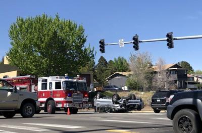 Crews Respond To Rollover Crash Near Kings Row
