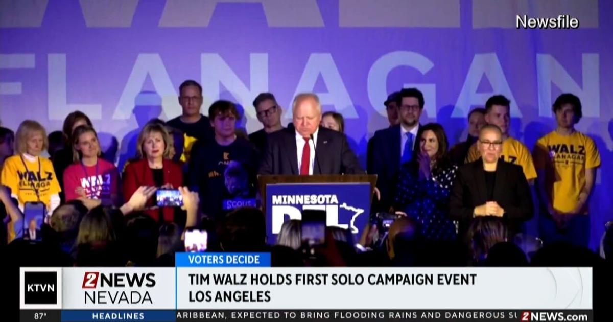 Tim Walz holds first solo campaign event | Campaign News | 2news.com