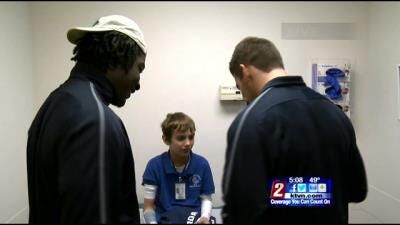 Nevada Players Visit Children's Hospital in New Orleans