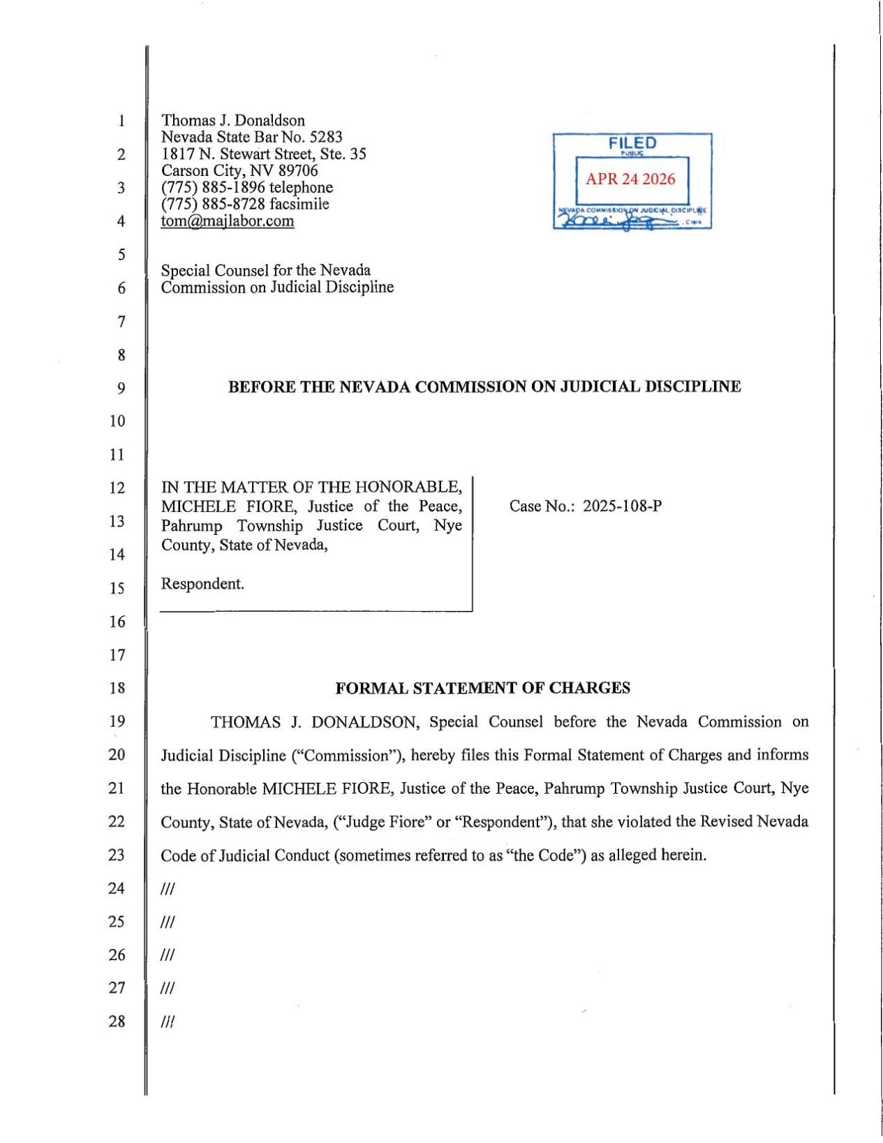 Nevada Commission on Judicial Discipline