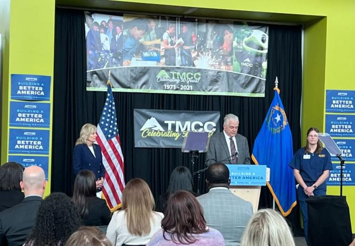 First Lady Jill Biden, Governor Steve Sisolak