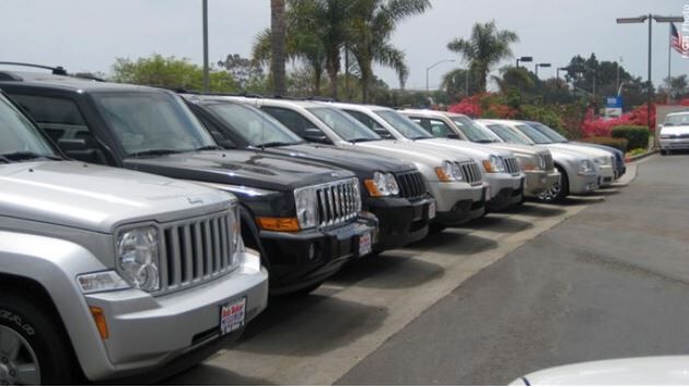 Jeep car lot
