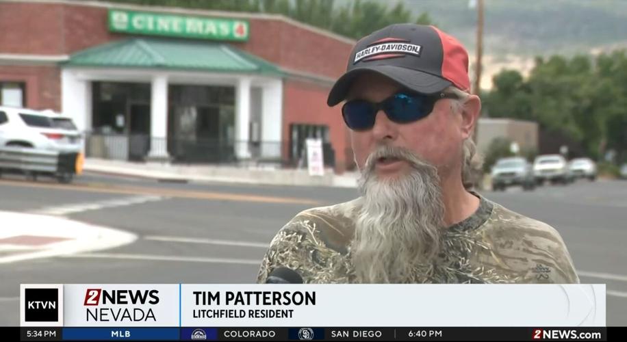 Litchfield resident Tim Patterson reacts to improved air quality after days of bad smoke