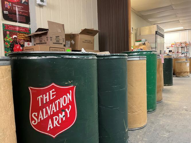 The Salvation Army barrels