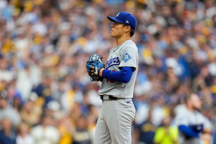NLCS Dodgers Brewers Baseball