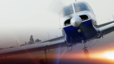 Plane Lands Safely on Pyramid Highway
