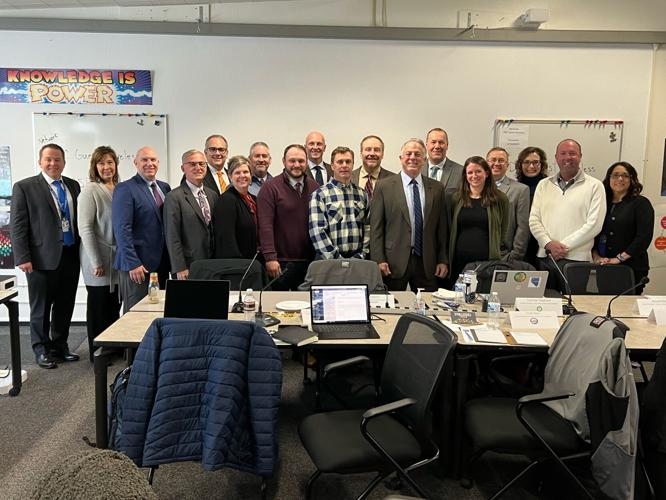 Governor Joe Lombardo pictured with all the school superintendents representing public education and charter schools from 17 counties across Nevada. Susan Enfield (no (002).JPG