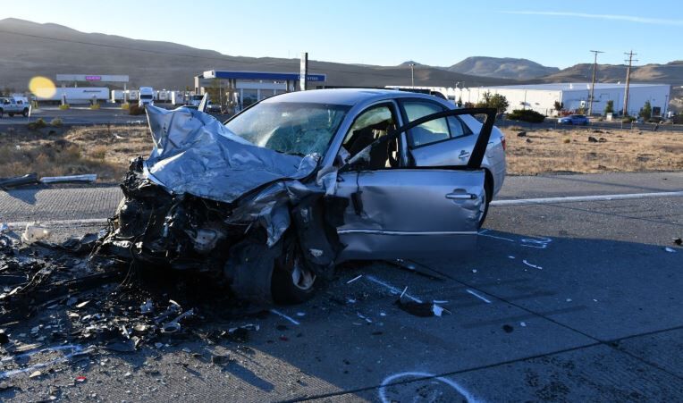 Fatal crash near Mustang