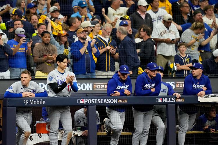 NLCS Dodgers Brewers Baseball