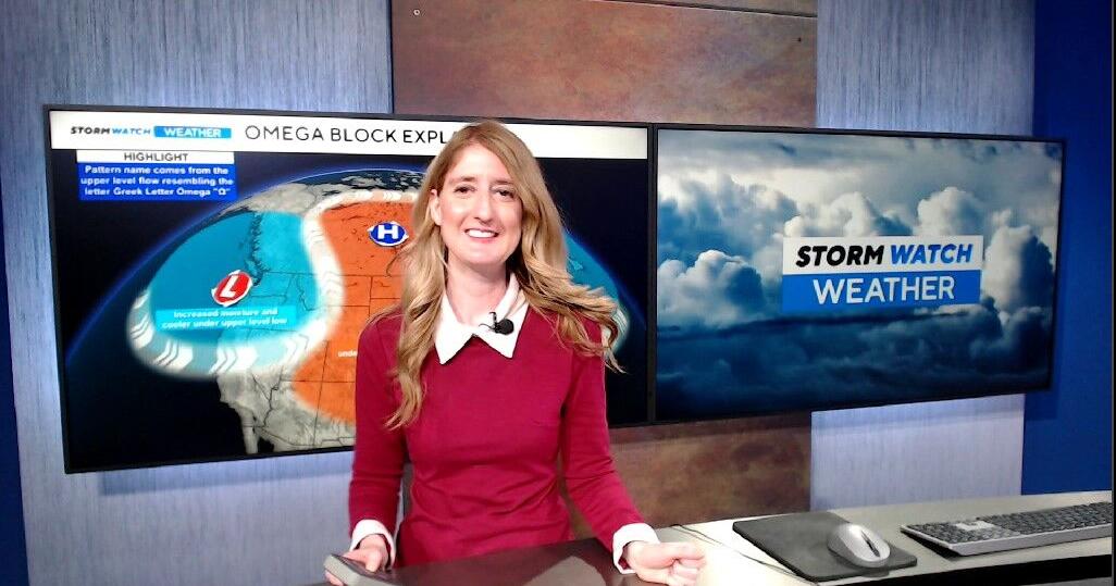 The weather pattern will be interesting this weekend as an omega block develops