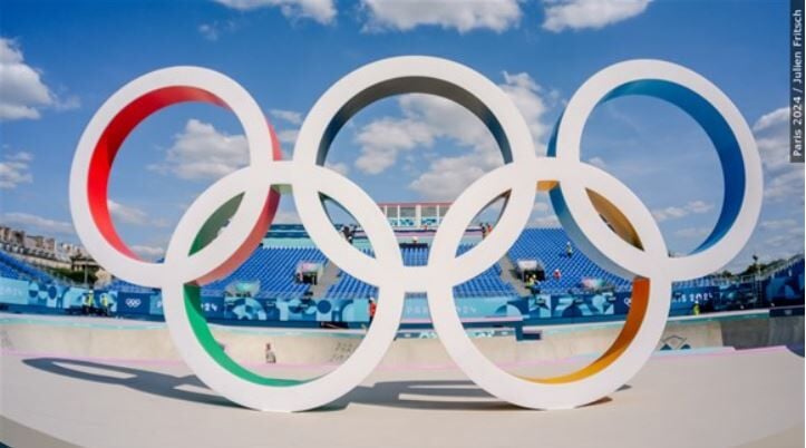Paris Olympic rings