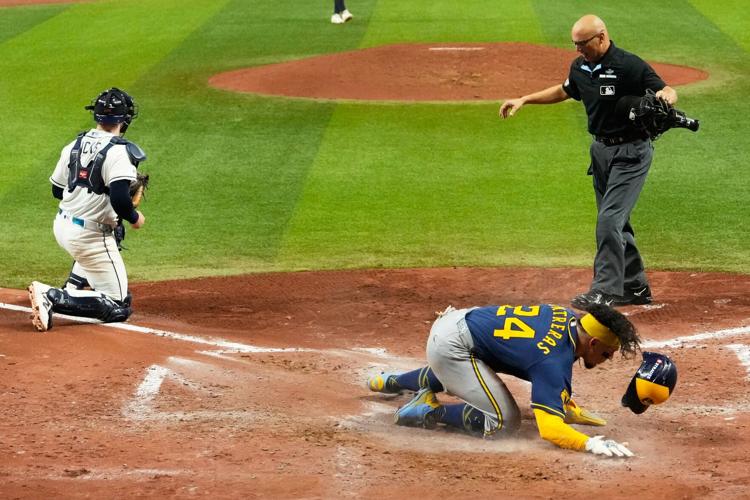 APTOPIX World Series Brewers Rays Baseball