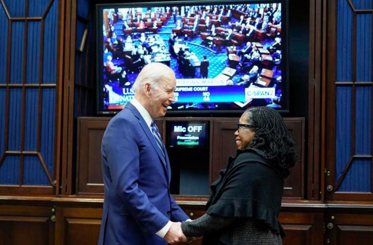 Judge Ketanji Brown Jackson With President Biden
