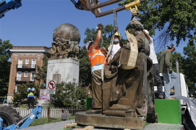 Crews Continue Work to Remove Richmond's Confederate Statues