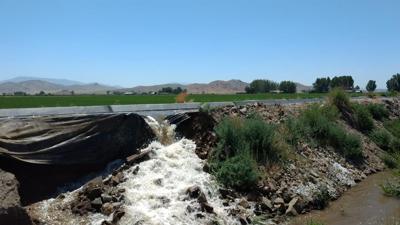 Ditch Breach in Yerington; No Threat of Flooding to Area Homes