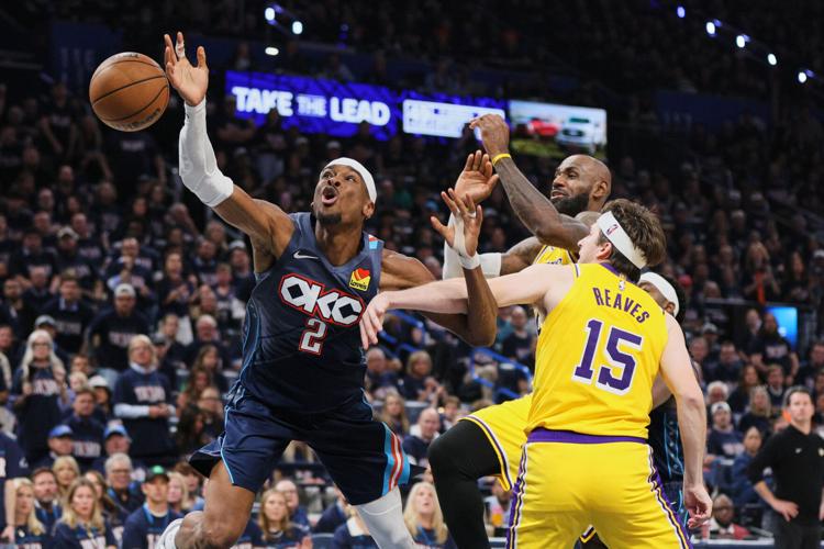 APTOPIX Lakers Thunder Basketball