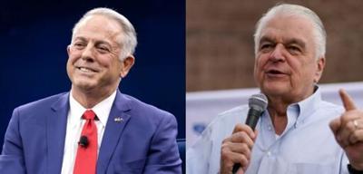 Joe Lombardo and Steve Sisolak