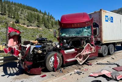 Semi-truck near Truckee