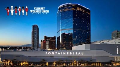 Fontainebleau w Culinary Workers Union logo