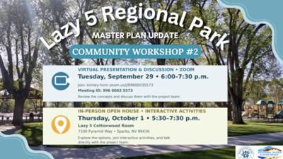 Lazy 5 Regional Park workshops
