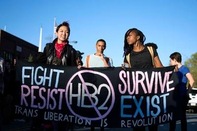 Activists try to calm fears over transgender bathroom access
