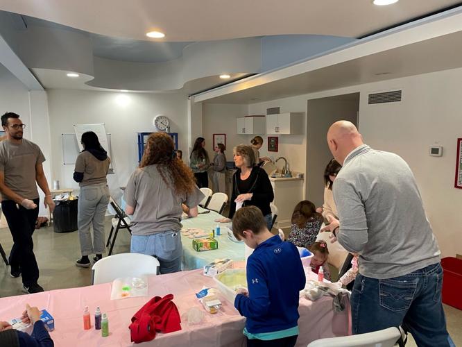 The Down Syndrome Network of Northern Nevada Holds Family Sock Tie Dye Event