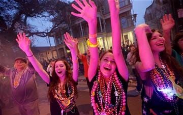 Frigid Weather for Mardi Gras