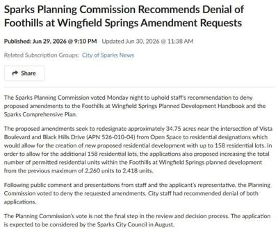 Sparks Planning Commission