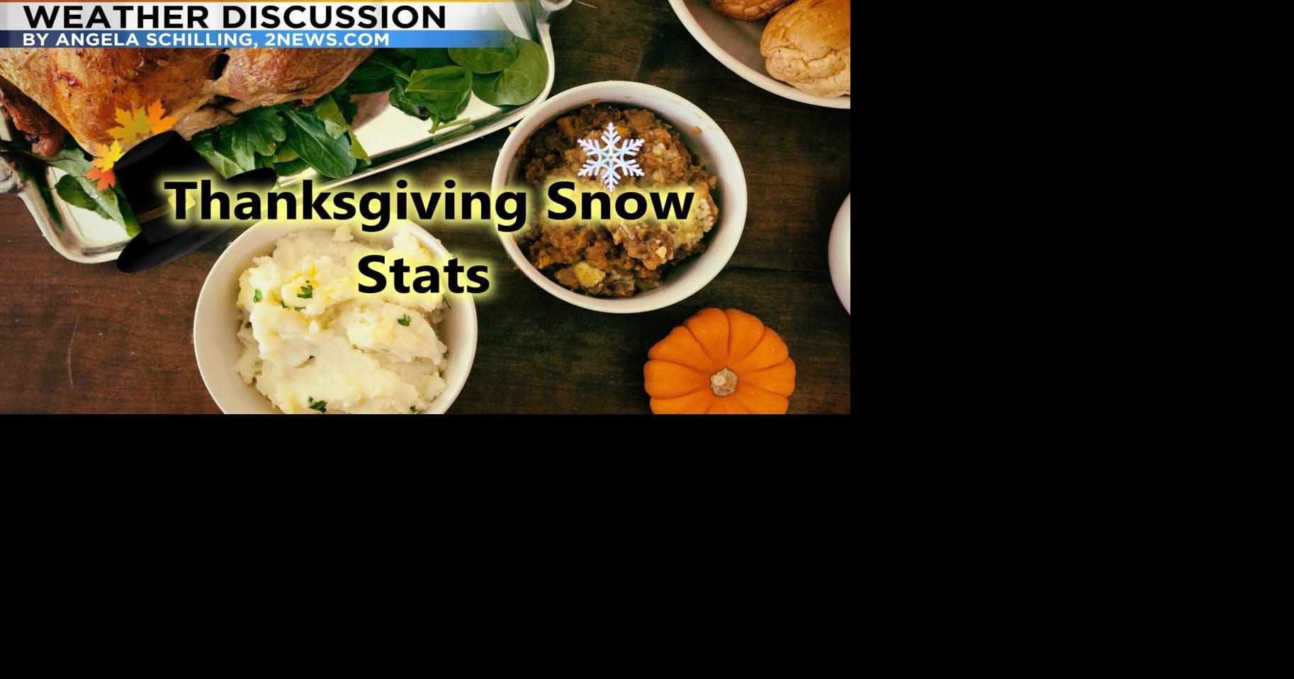 Climate Odds of Seeing Snow on Thanksgiving and a More Active Extended