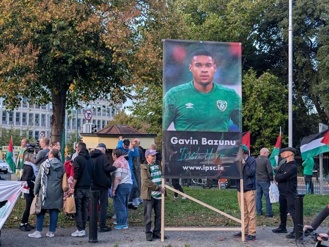 Ireland Israel Protests Soccer
