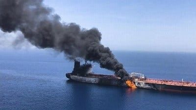 U.S. Military Central Command Releases Video Claiming To Show Iranian Forces Removing Mine From Tanker